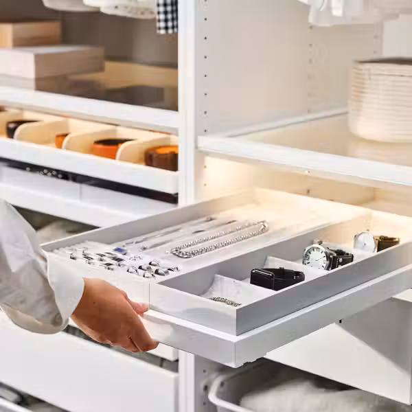 KOMPLEMENT Выдвижная полка+вставка - белый 50x58 см - фото 2