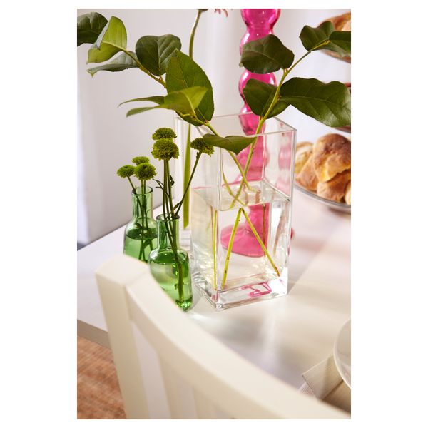 Ваза РЕКТАНГЕЛЬ, прозрачное стекло (22 см) - фото 5