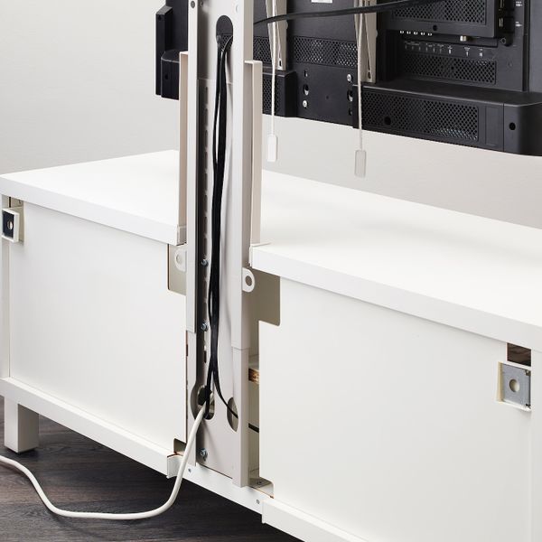 Кронштейн для ТВ, вращающийся, светло-серый 37-55 дюйм IKEA UPPLEVA УППЛЕВА 703.909.44 - схема-чертеж с размерами