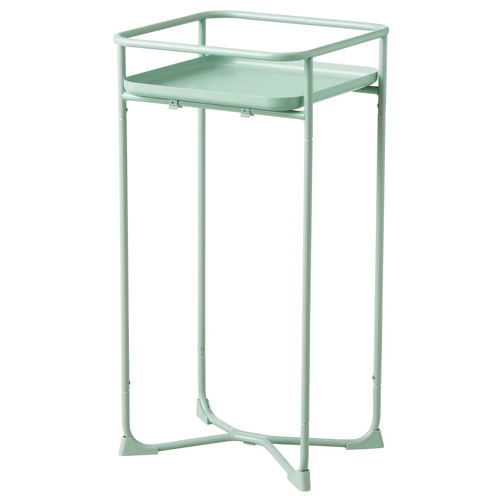 Пьедестал для цветов, для дома, улицы зеленый 65 см IKEA KRYDDPEPPAR КРЮДДПЕППАР 804.219.64 - фото 1