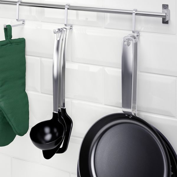 Крючок, нержавеющая сталь IKEA KUNGSFORS КУНГСФОРС 303.796.94 - схема-чертеж с размерами