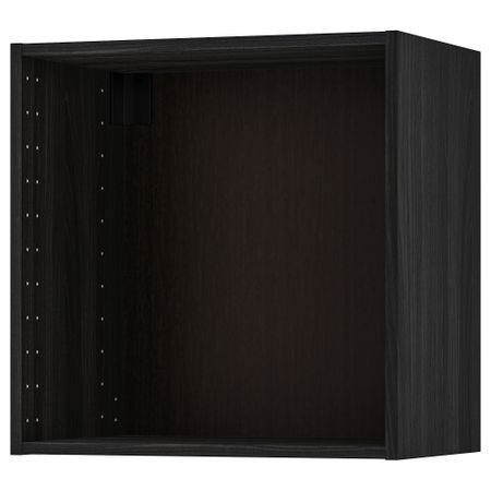 Каркас навесного шкафа, под дерево черный, 60x37x60 см IKEA METOD МЕТОД 702.055.45