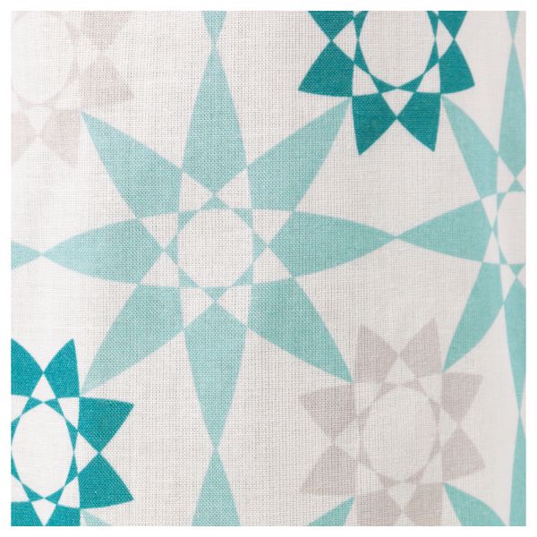 Штора для ванной ИНГЕБОРГ, белый, бирюзовый (180x200 см) - фото 3