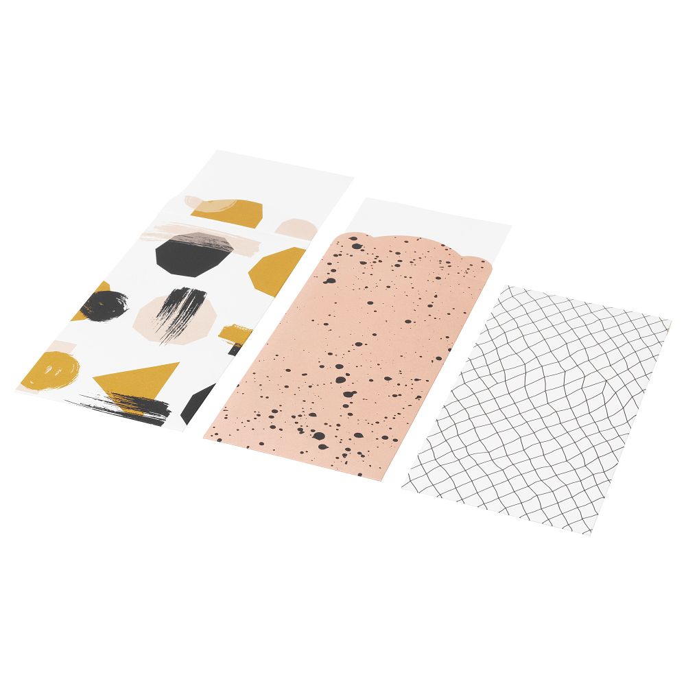 Открытка с конвертом ЛАНКМОЙ, белый черный, розовый (10x19 см) - фото 1