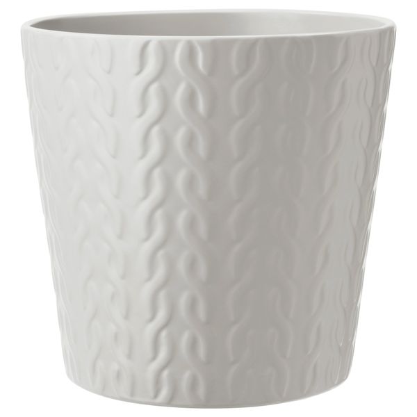 Кашпо ВИНТЕР 2017, светло-серый (12 см) - фото 1