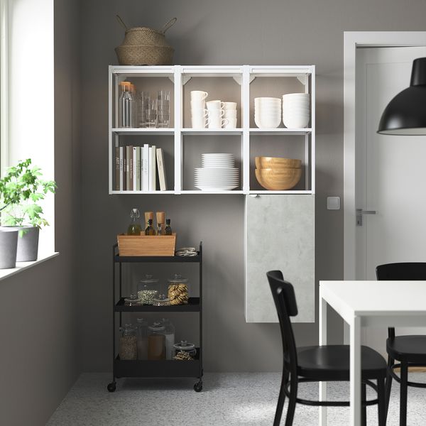 Комбинация для хранения, 120x32x150 см, белый IKEA BEGIVENHET БЕГИВЕНХЕТ 793.314.84 - фото 3