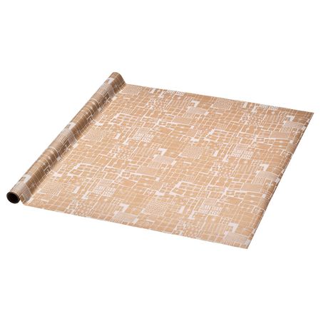 Рулон оберточной бумаги, с рисунком, коричневый, 3x0.7 м IKEA ВИНТЕР 2019 204.315.17