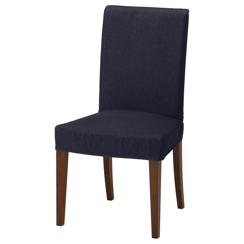 Стул ХЕНРИКСДАЛЬ, коричневый, Ванста темно-синий - фото 1