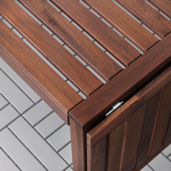 Стол + 4 кресла, для/сада, коричневая морилка/Холло черный IKEA ÄPPLARÖ ЭПЛАРО 392.289.45 - фото 7