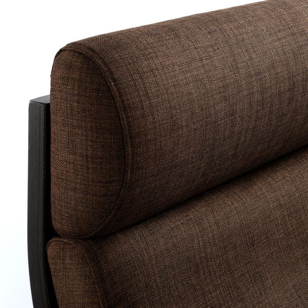 Кресло-качалка, черно-коричневый/Шифтебу коричневый IKEA POÄNG ПОЭНГ 693.987.81 - фото 4