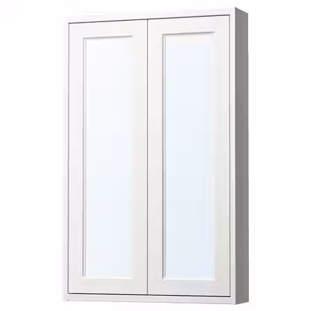 TÄNNFORSEN ТАННФОРСЕН Зеркальный шкаф с дверцами - белый 60x15x95 см