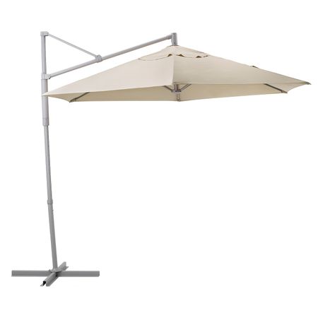 Зонт от солнца, подвесной, бежевый 300 см IKEA OXNÖ ОКСНЭ / LINDÖJA ЛИНДЭЙА 292.914.52