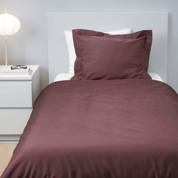 Пододеяльник и 1 наволочка, сиреневый, 150x200/50x70 см IKEA ПРАКТВИВА 103.798.50 - фото 6