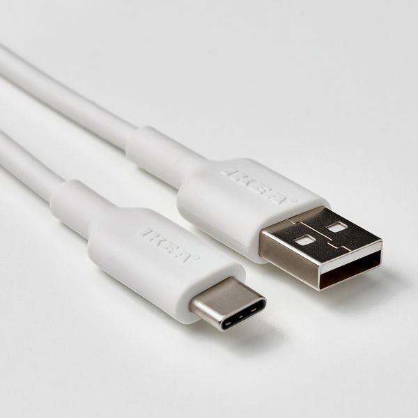 Кабель USB-A–USB-C, белый, 2 м IKEA SITTBRUNN 905.876.85 - фото 4