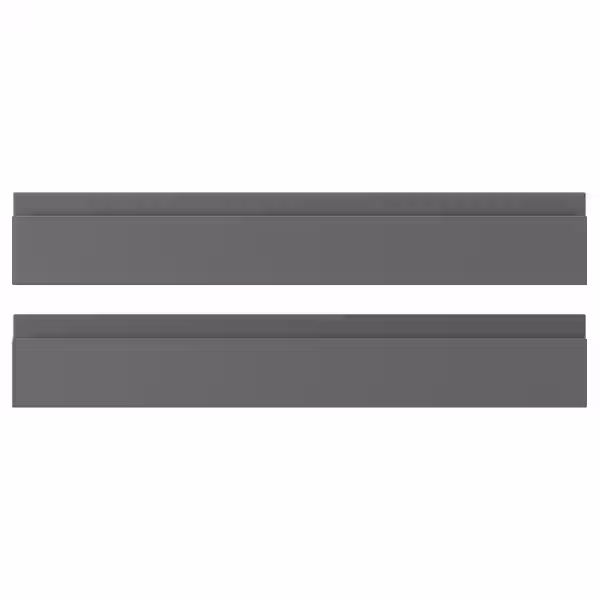 VOXTORP Фронтальная панель ящика - темно-серый 60x10 см - фото 1