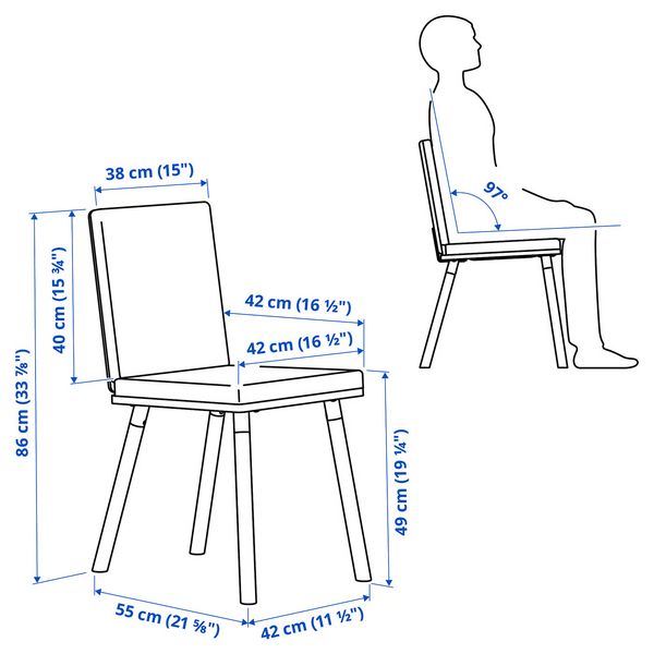 IKEA, дополнительный ракурс - схема-чертеж с размерами
