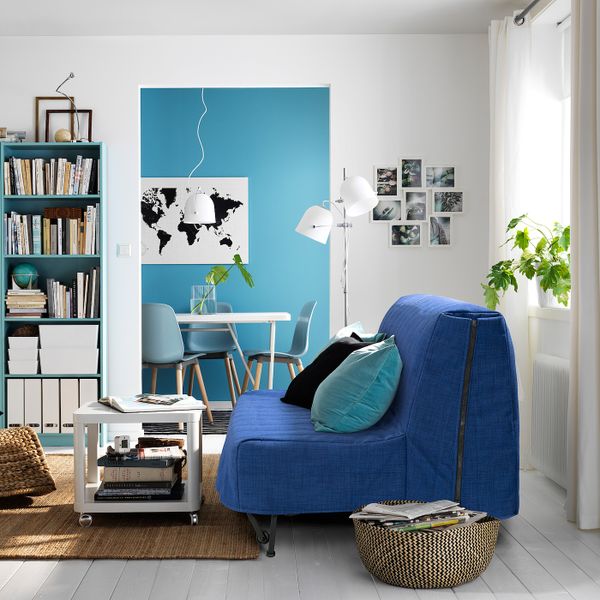 2-местный диван-кровать, Шифтебу синий IKEA LYCKSELE ЛИКСЕЛЕ 993.878.04 - фото 4