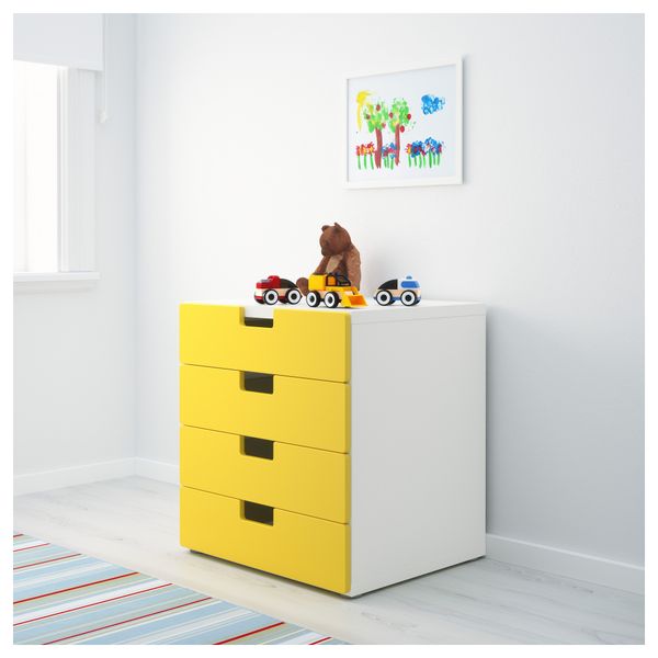 Комбинация для хранения с ящиками СТУВА, белый, желтый (60x50x64 см) - фото 2