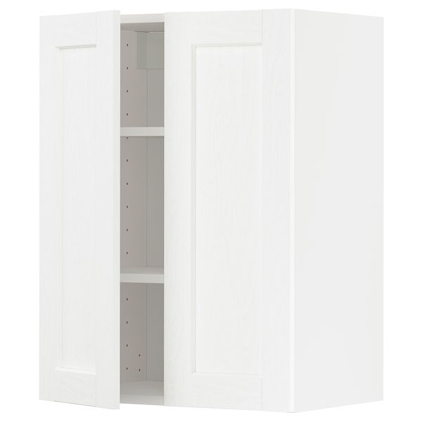 Навесной шкаф с полками, 2 дверцы, 60x80 cm IKEA METOD МЕТОД 294.734.85 - фото 2