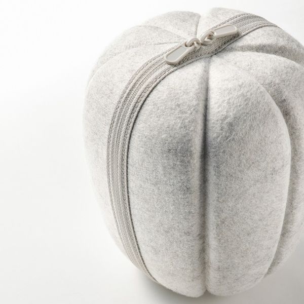 Декоративная тыква, фетр серый IKEA HÖSTKVÄLL ХЁСТКВЭЛЛ 404.975.45 - фото 2