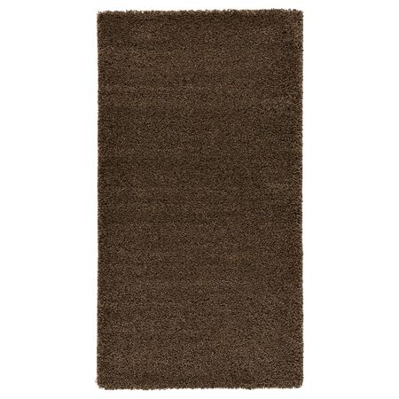 Ковер, длинный ворс ОДУМ, светло-коричневый (80x150 см)