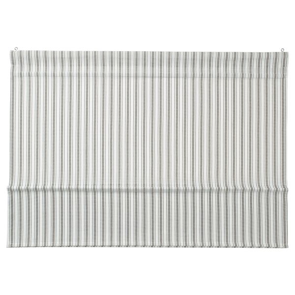 Римская штора, белый, зеленый, в полоску, 60x160 см IKEA RINGBLOMMA РИНГБЛУММА 304.910.68 - фото 1