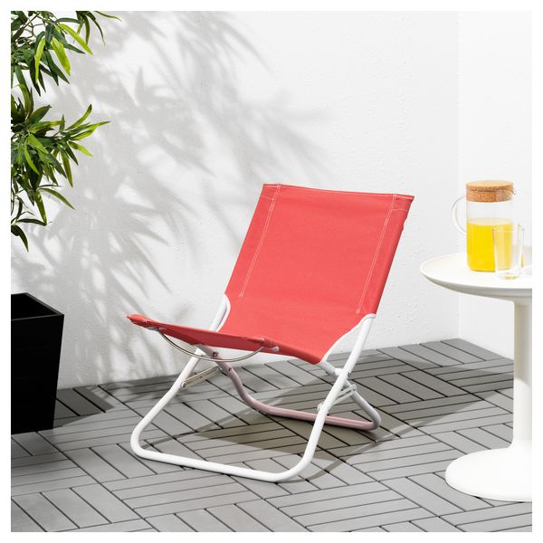 Пляжный стул ХОМЭ, складной, светло-красный - фото 4