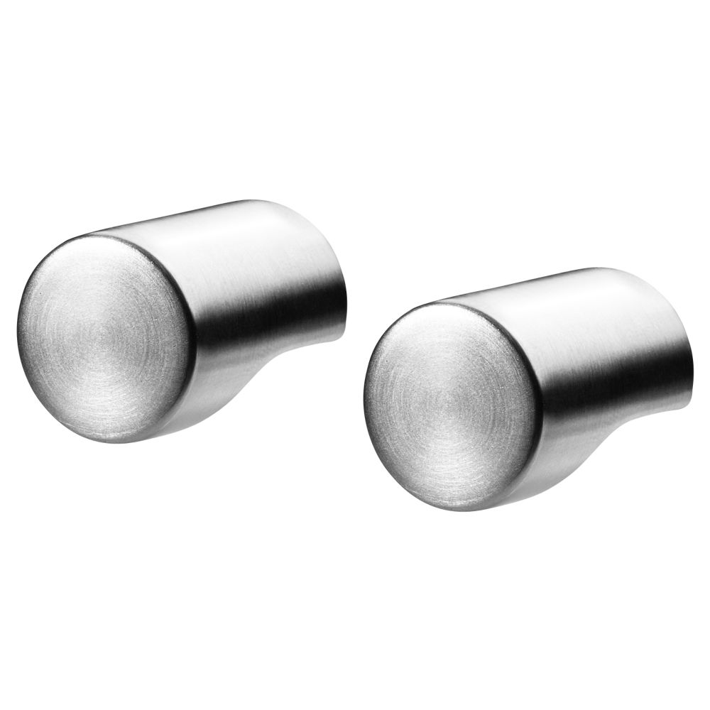 Ручка мебельная ГОТТЛОСА, цвет нержавеющей стали - схема-чертеж с размерами