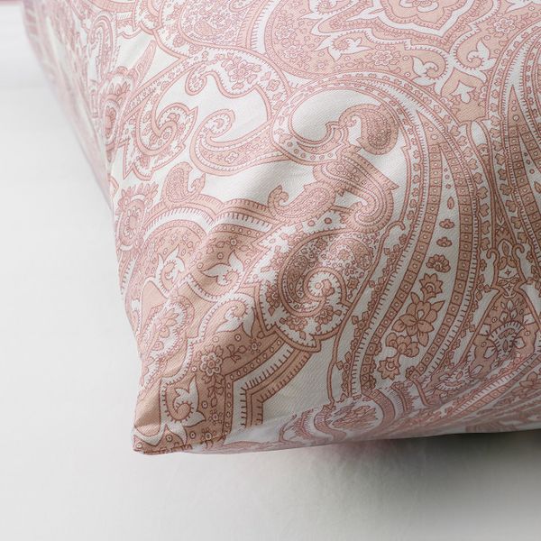 Наволочка, белый, розовый 70x70 см IKEA ЙЭТТЕВАЛЛМО 204.342.57 - фото 3