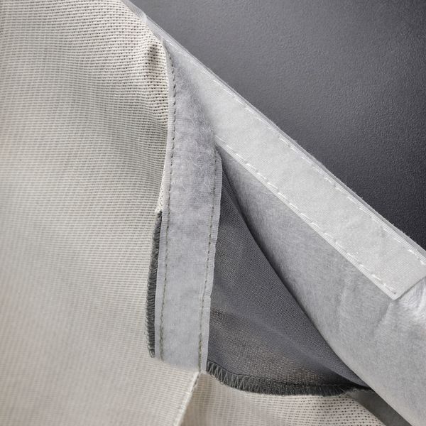 Чехол для стула, длинный, колбуда бежевый/темно-серый IKEA BERGMUND БЕРГМУНД 204.810.41 - схема-чертеж с размерами