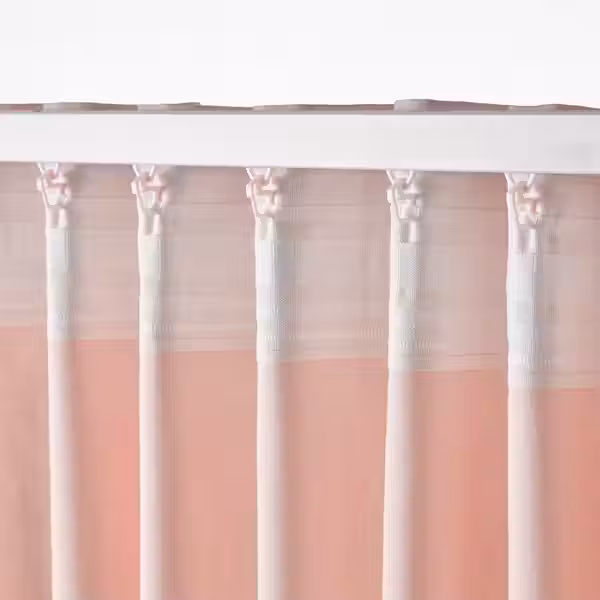 MOALISA МОАЛИЗА Гардины, 2 шт. - бледно-розовый розовый/с лентой 145x300 см - фото 3