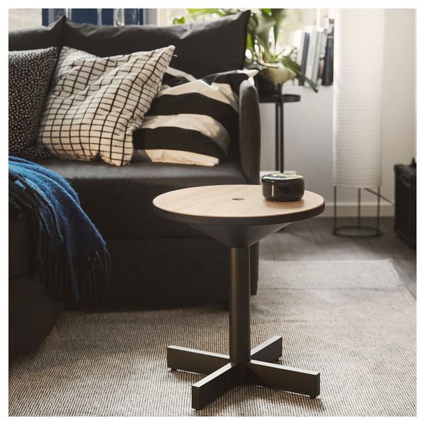 GRIMSARBO ГРИМСАРБО Придиванный столик - сосновая фанера/чёрный - фото 5