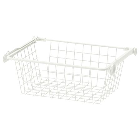 Проволочные корзина с направляющими КОМПЛИМЕНТ, белый