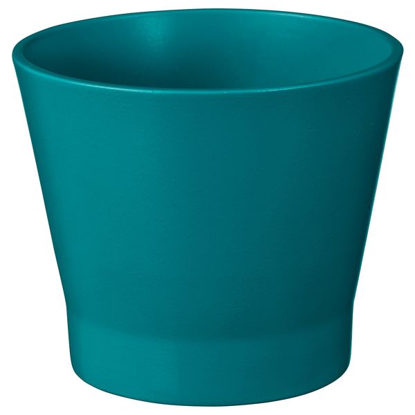 Кашпо ПАПАЙА, темная бирюза - схема-чертеж с размерами