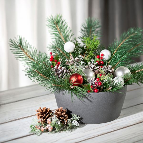 Кашпо, 25x12 см, темно-серый IKEA PERSILLADE ПЕРСИЛЛАДЕ 804.825.18 - фото 5