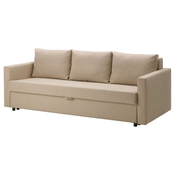 3-местный диван-кровать, Шифтебу бежевый IKEA FRIHETEN ФРИХЕТЭН 104.115.53 - фото 1