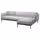 ÄPPLARYD ЭППЛАРЮД 3-местный диван с козеткой - Lejde светло-серый