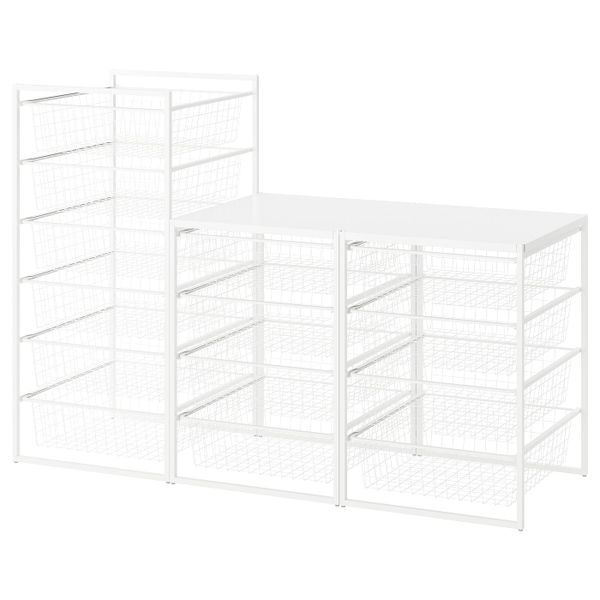 Комбинация для хранения, белый 148x51x104 см IKEA JONAXEL ЙОНАКСЕЛЬ 492.976.79 - фото 1