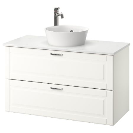 Шкаф со столешницей 40см раковина, 102x49x75 cm IKEA KATTEVIK КАТТЕВИК, GODMORGON ГОДМОРГОН, TOLKEN ТОЛКЕН 093.089.10
