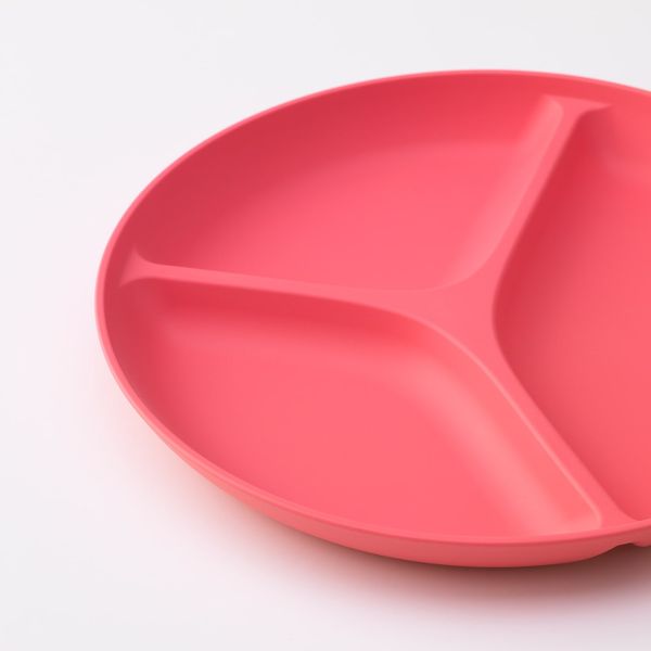 Тарелка с 3 отделениями, светло-красный/зеленый 22 см IKEA HEROISK ХЭРОИСК 304.141.45 - фото 4