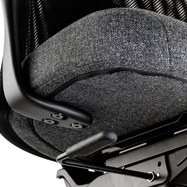 Рабочий стул с подлокотниками, Гуннаред темно-серый/черный IKEA JÄRVFJÄLLET ЭРВФЬЕЛЛЕТ 493.863.69 - фото 6