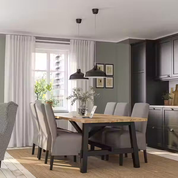 SKOGSTA / BERGMUND Стол и 6 стульев - фото 2