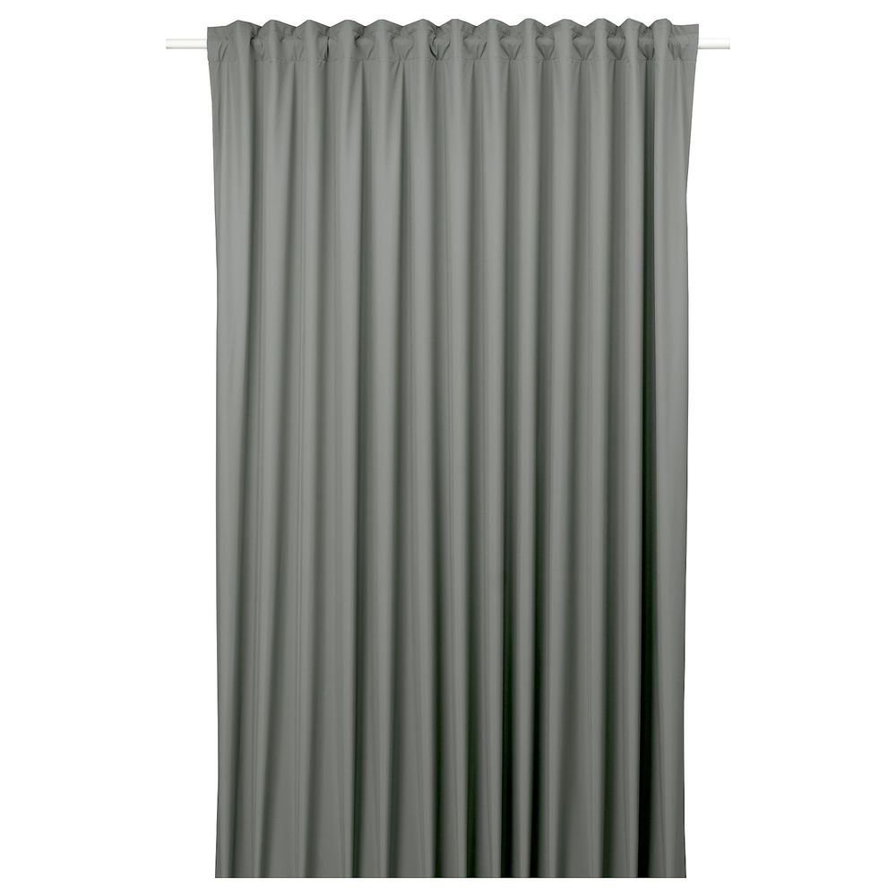 Блокирующая свет гардина, 1 шт., светло-зеленый 210x300 см IKEA BENGTA БЕНГТА 005.129.96 - фото 1