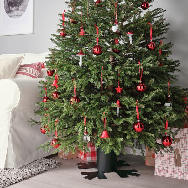 Основание рождественской елки, металлический, черный IKEA ВИНТЕРФЕСТ 304.346.38 - фото 2