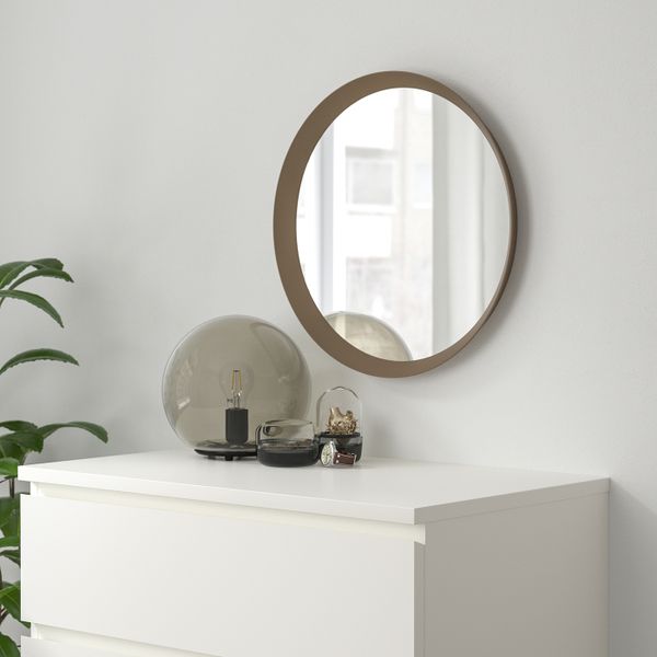 Зеркало, бежевый 50 см IKEA LANGESUND ЛАНГЕСУНД 704.466.20 - фото 3