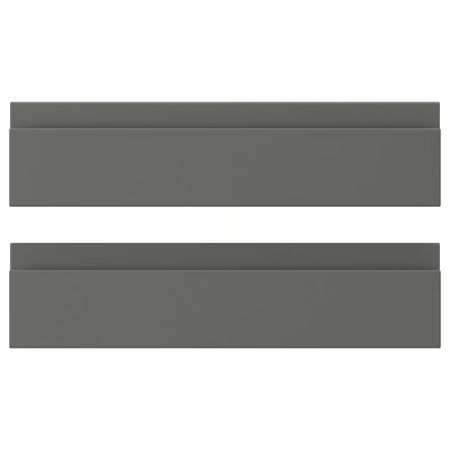 VOXTORP Фронтальная панель ящика - темно-серый 40x10 см