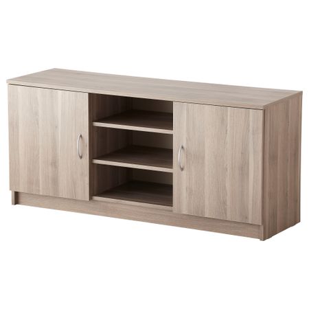 Тумба под ТВ, с дверцами ТОДАЛЕН, серо-коричневый (120x37 см)