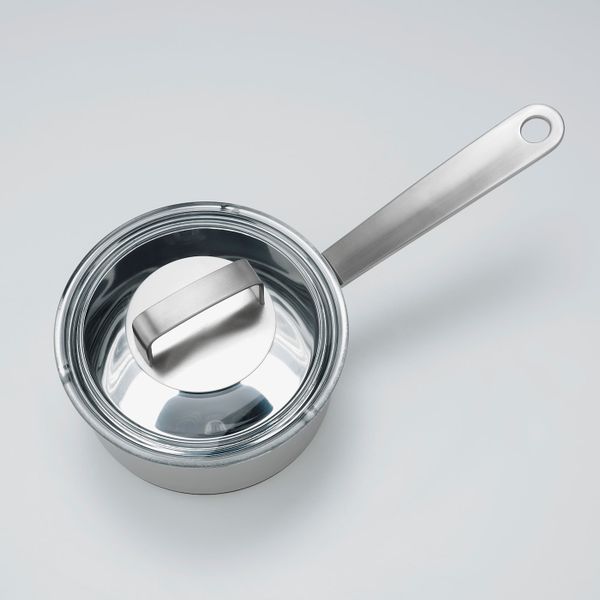 Ковш с крышкой, нержавеющая сталь/стекло 1 л IKEA IKEA 365+ ИКЕА/365+ 403.734.65 - схема-чертеж с размерами