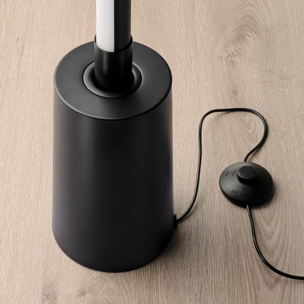 Светильник напольный, светодиодный, черный IKEA OBEGRÄNSAD 405.262.46 - схема-чертеж с размерами