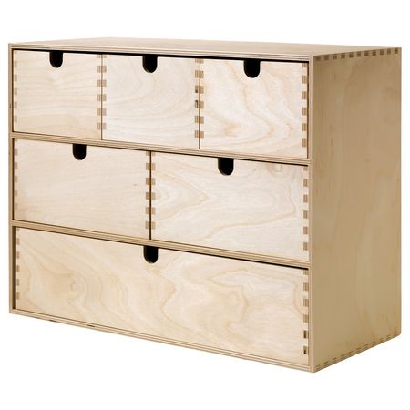 MOPPE Мини-комод - березовая фанера 42x18x32 см